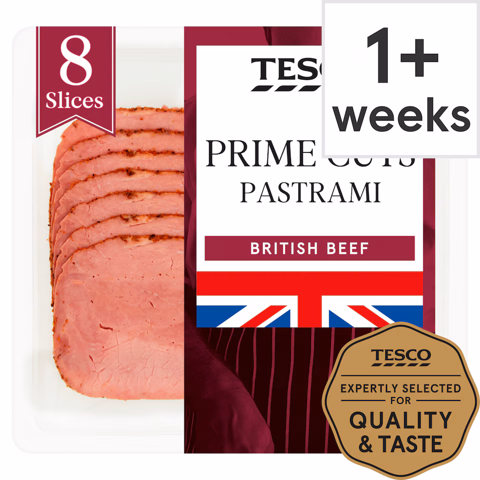 Tesco British Pastrami Slices 100g