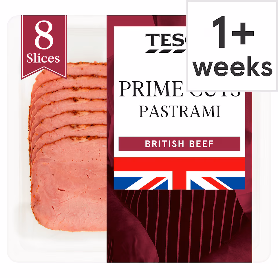 Tesco British Pastrami Slices 100g