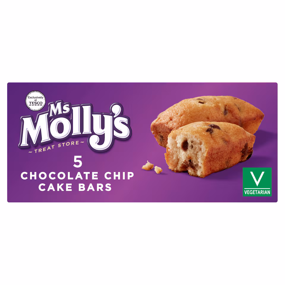 Ms Molly's Chocolate Chip Cake Bars 5 Pack