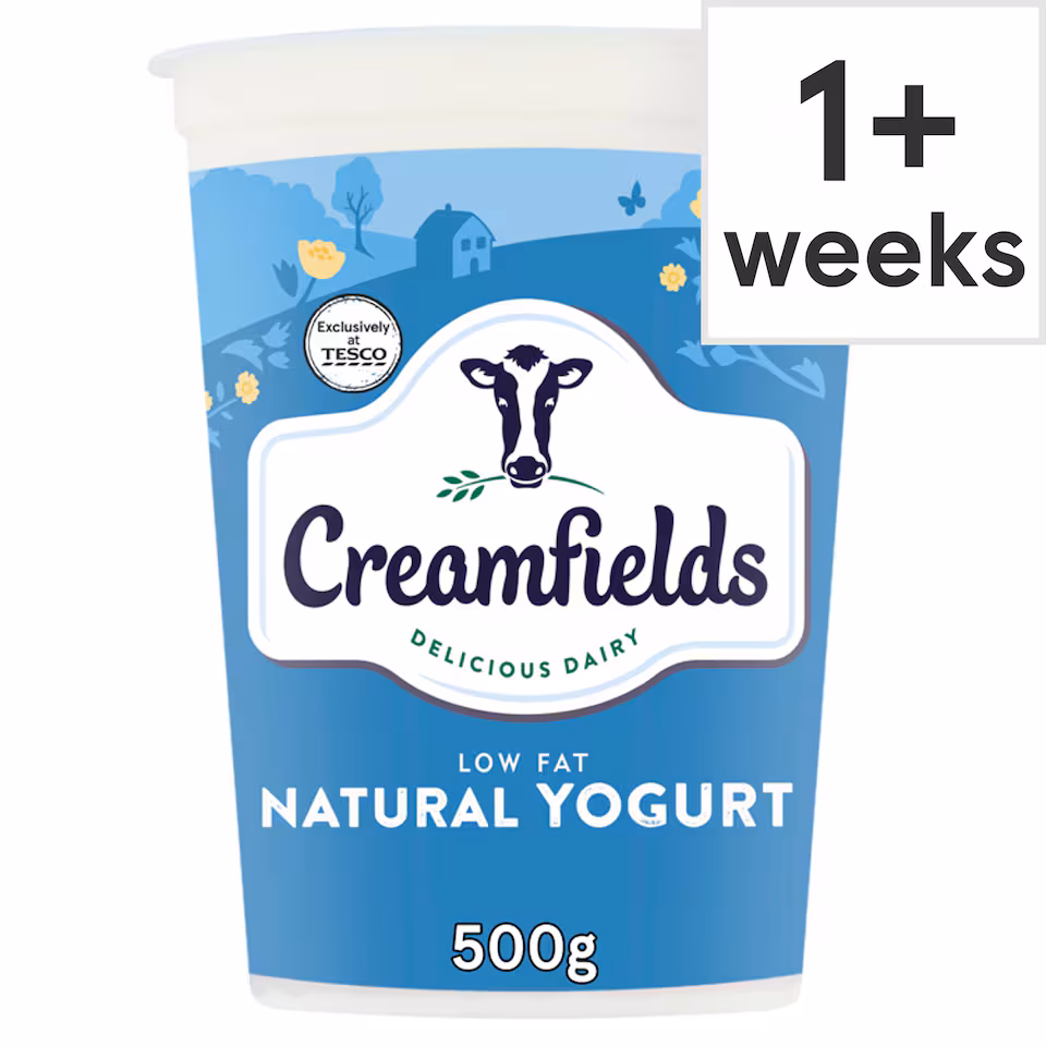 Creamfields Low Fat Natural Yogurt 500G