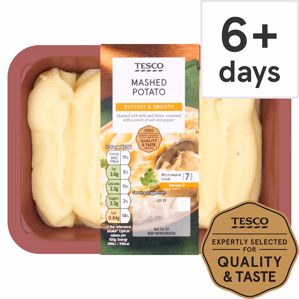 Tesco Mashed Potato 450G