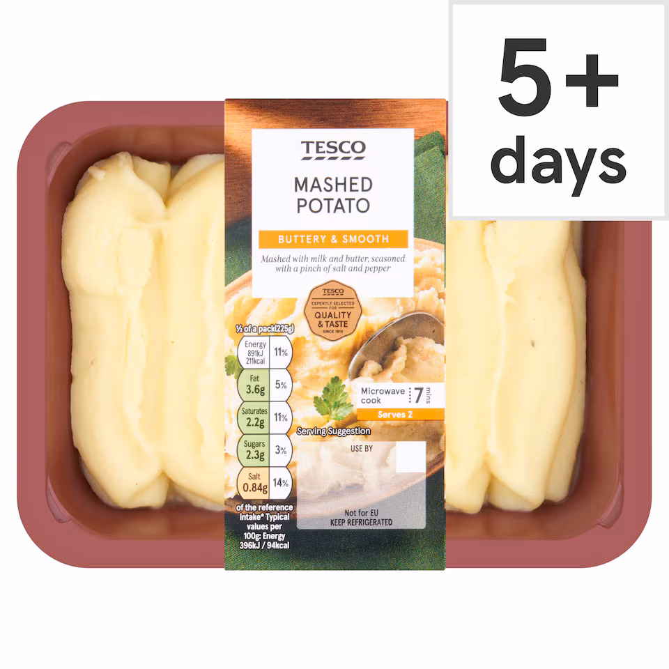 Tesco Mashed Potato 450G