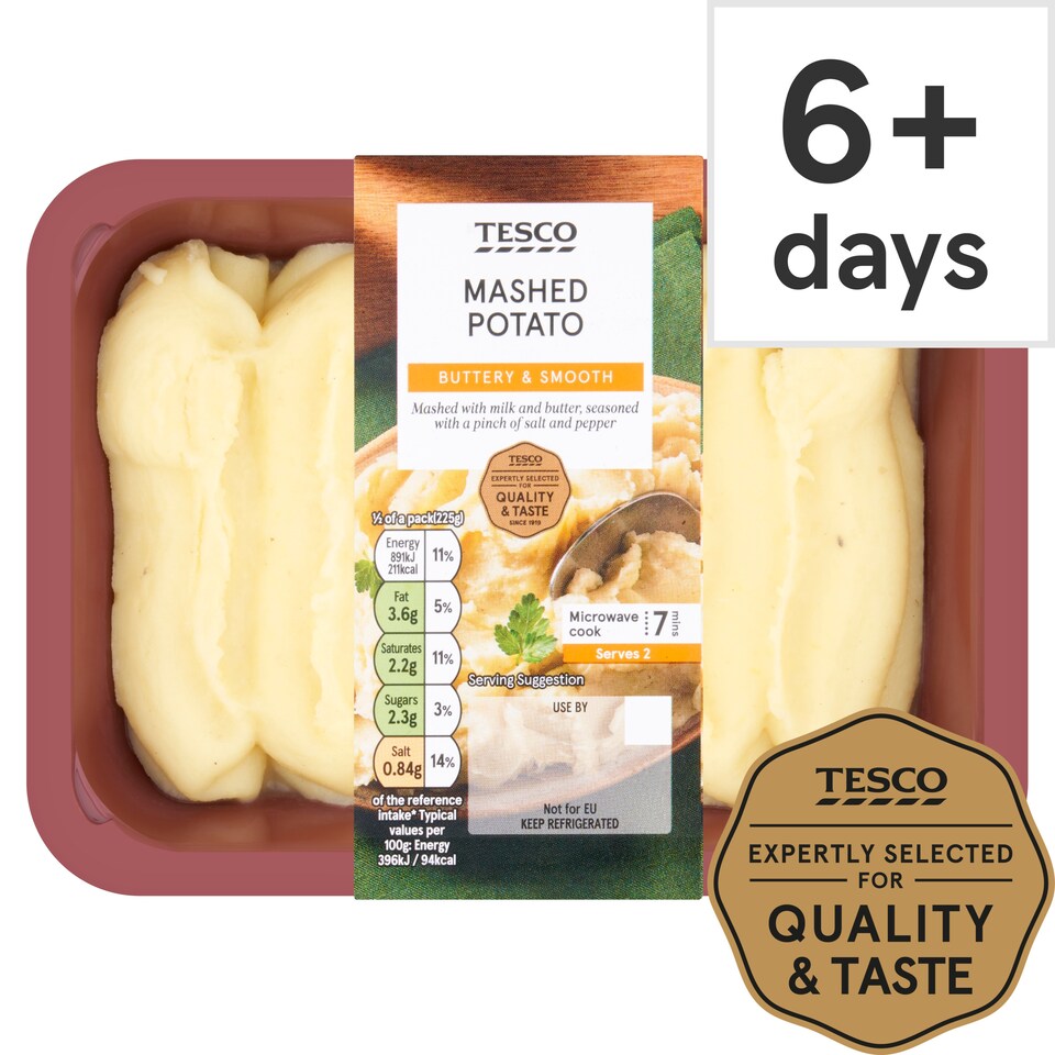 Tesco Mashed Potato 450G