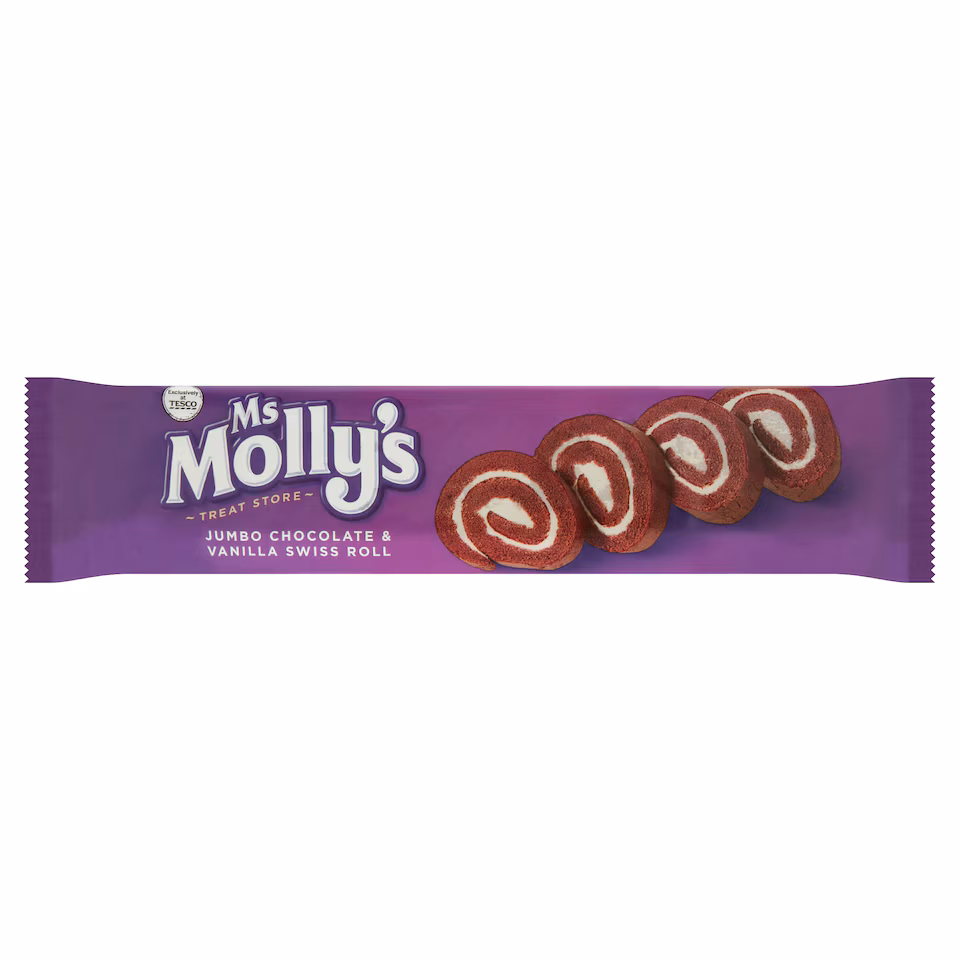 Ms Molly's Jumbo Chocolate & Vanilla Swiss Roll