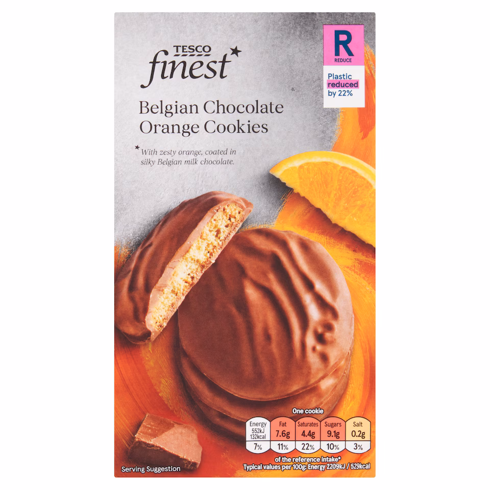 Tesco Finest Chocolate Orange Cookies 200G