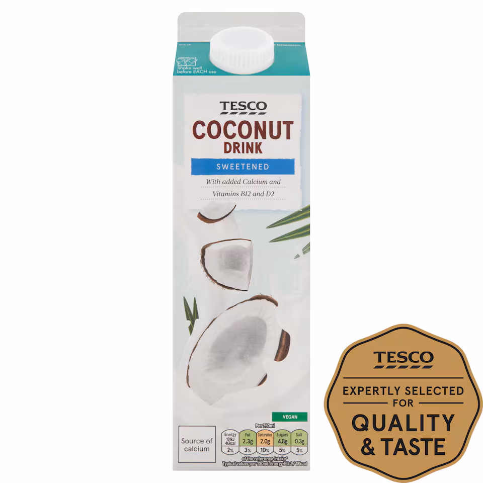 Tesco Sweetened Coconut Drink 1L