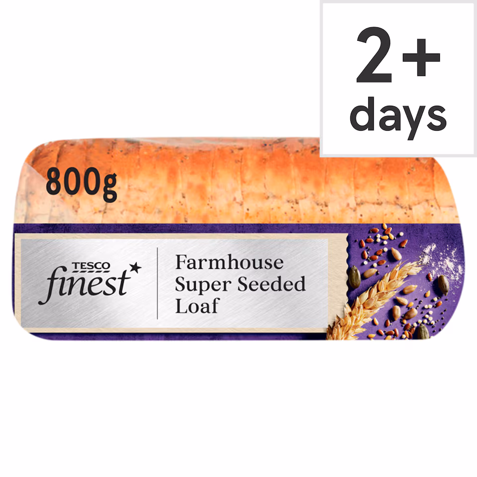 Tesco Finest Super Seeded Sliced Farmhouse Loaf 800g