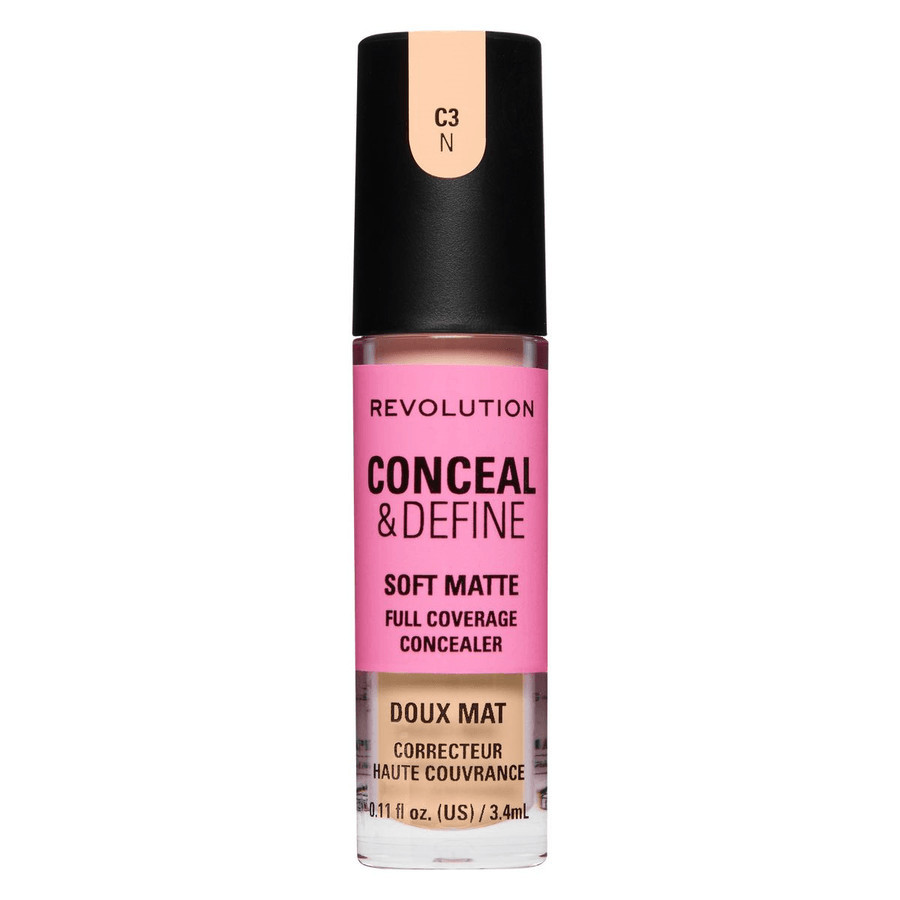 Revolution Conceal and Define Full Coverage Concealer C3N 3,4 ml