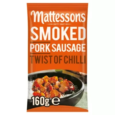 Mattessons Smoked Pork Sausage Twist of Chilli 160g