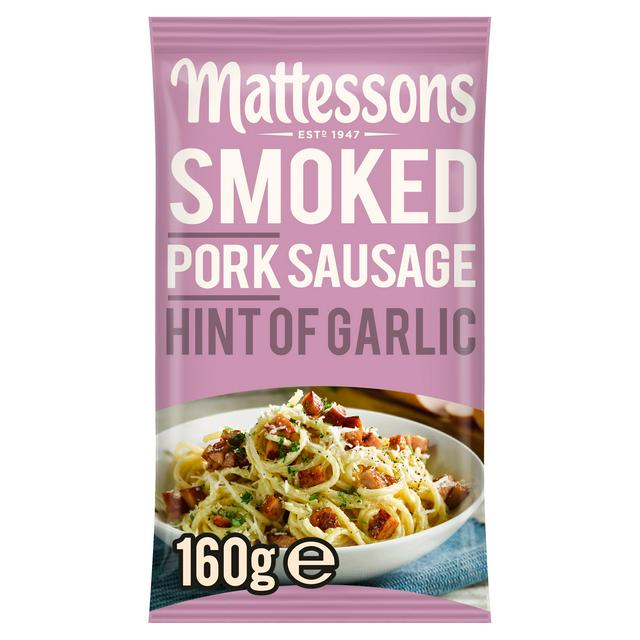 Mattessons Smoked Pork Sausage Hint of Garlic 160g