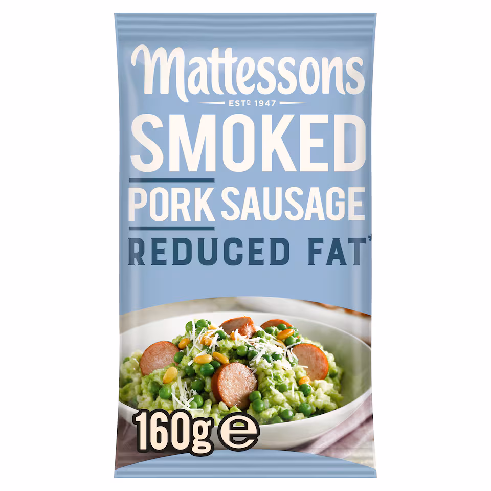 Mattessons Reduced Fat Smoked Pork Sausage 160g