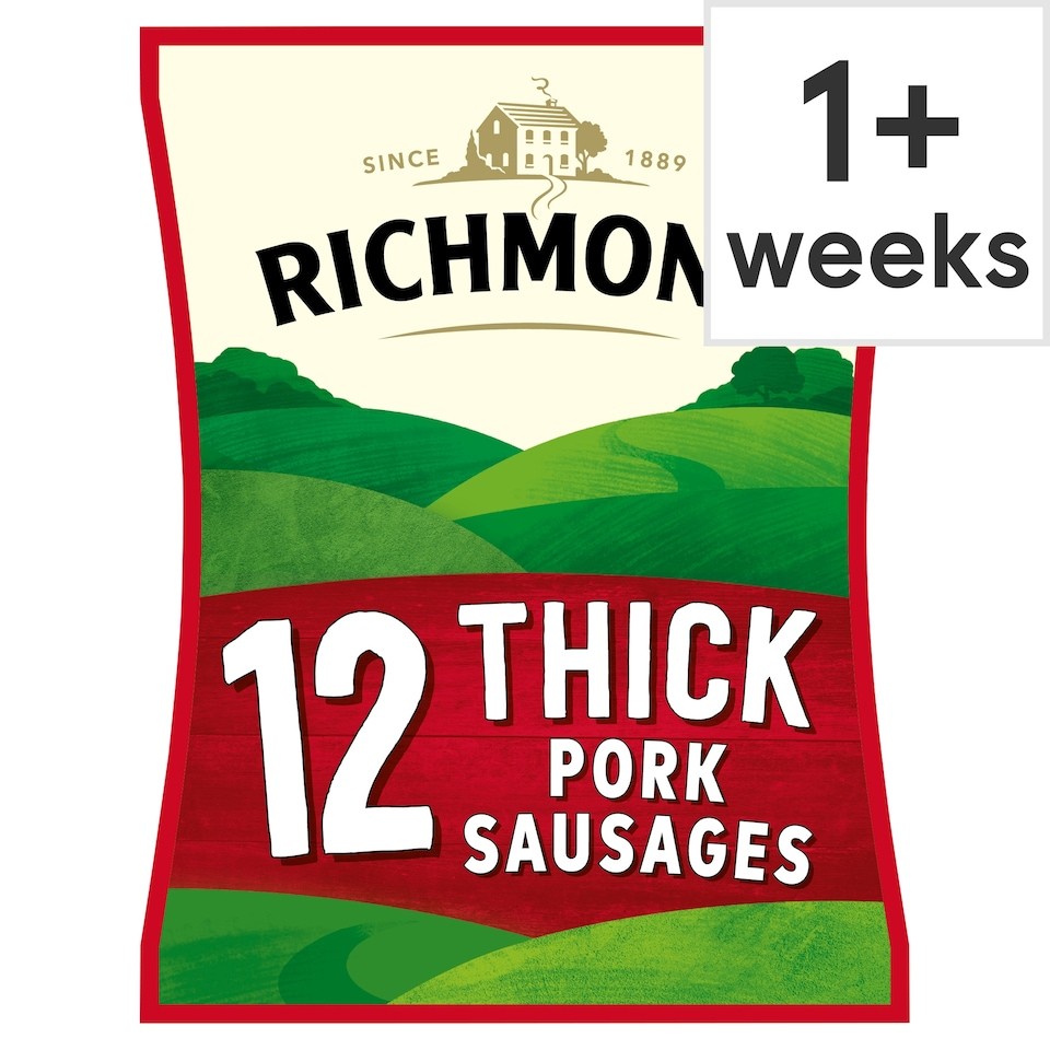 Richmond Thick Pork Sausages 12 Pack 615g
