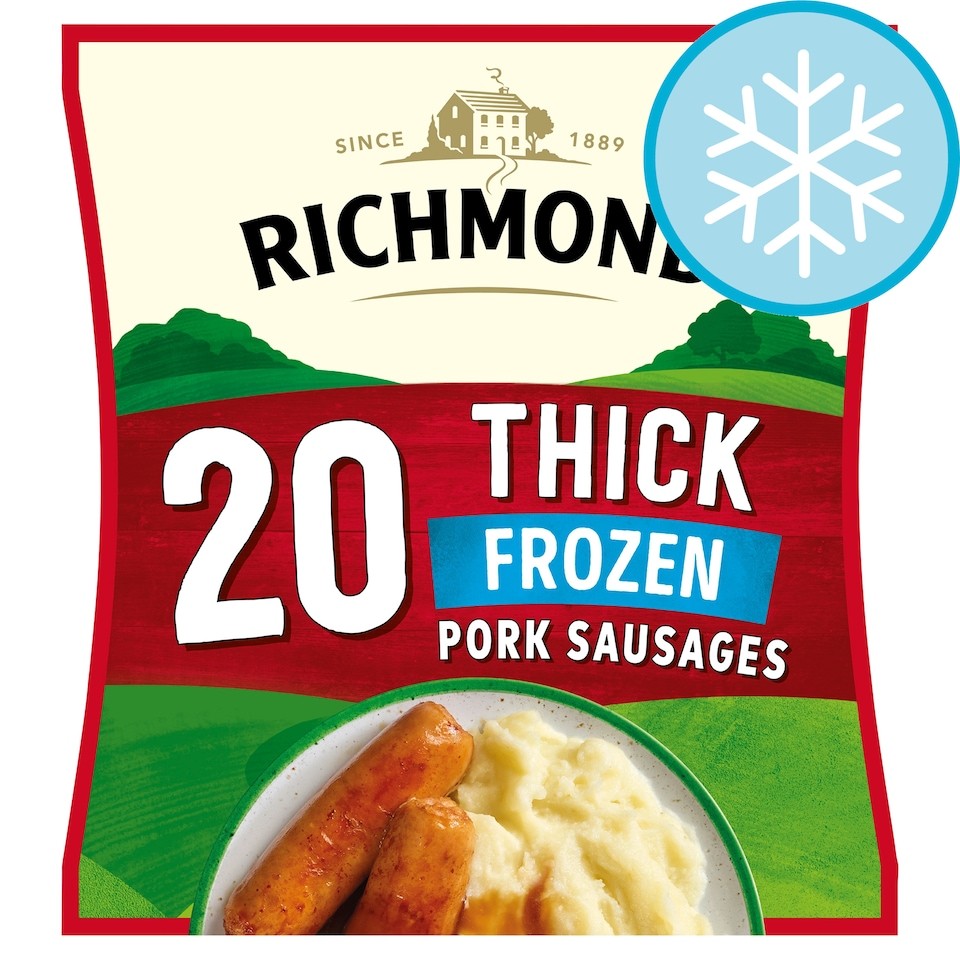 Richmond Thick Frozen Pork Sausages 20 Pack 860g
