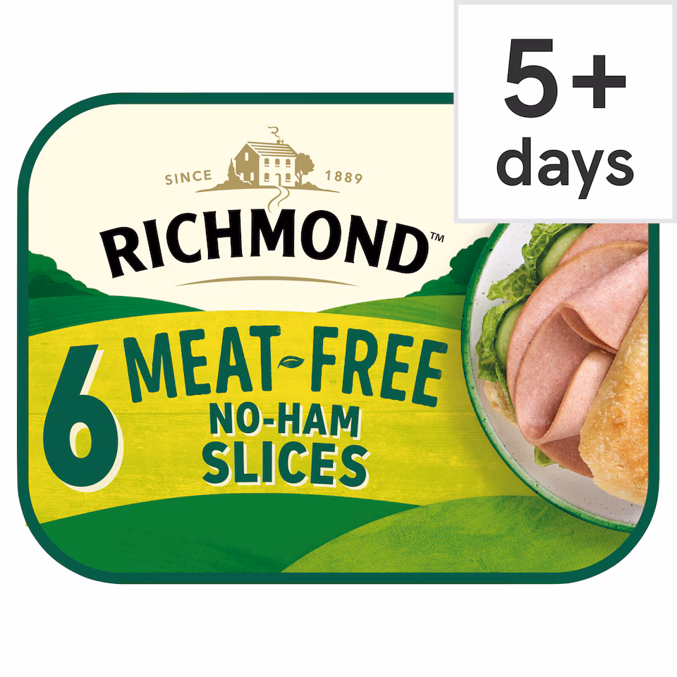 Richmond Meat Free Vegan 6 Honey Roasted Style Slices 90G