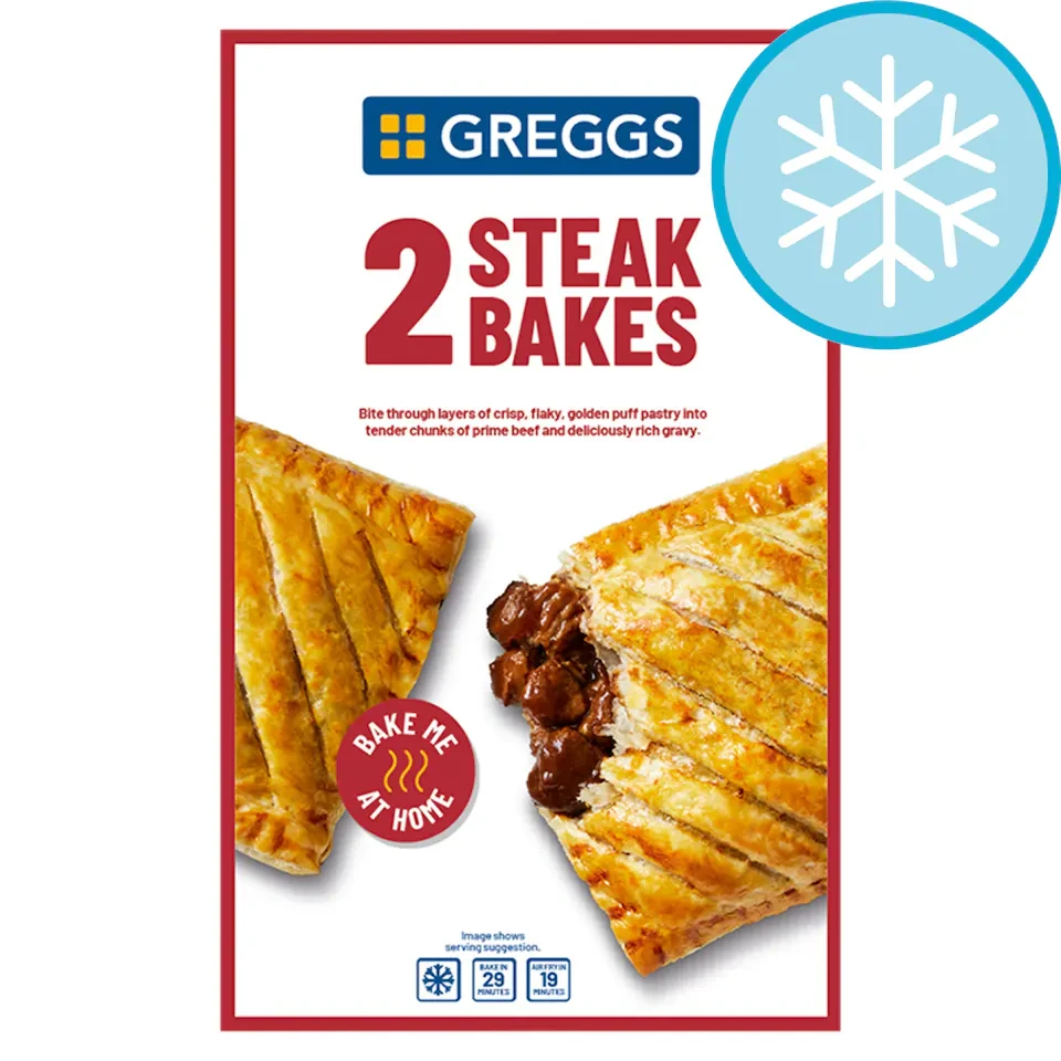Greggs 2 Steak Bakes 280g