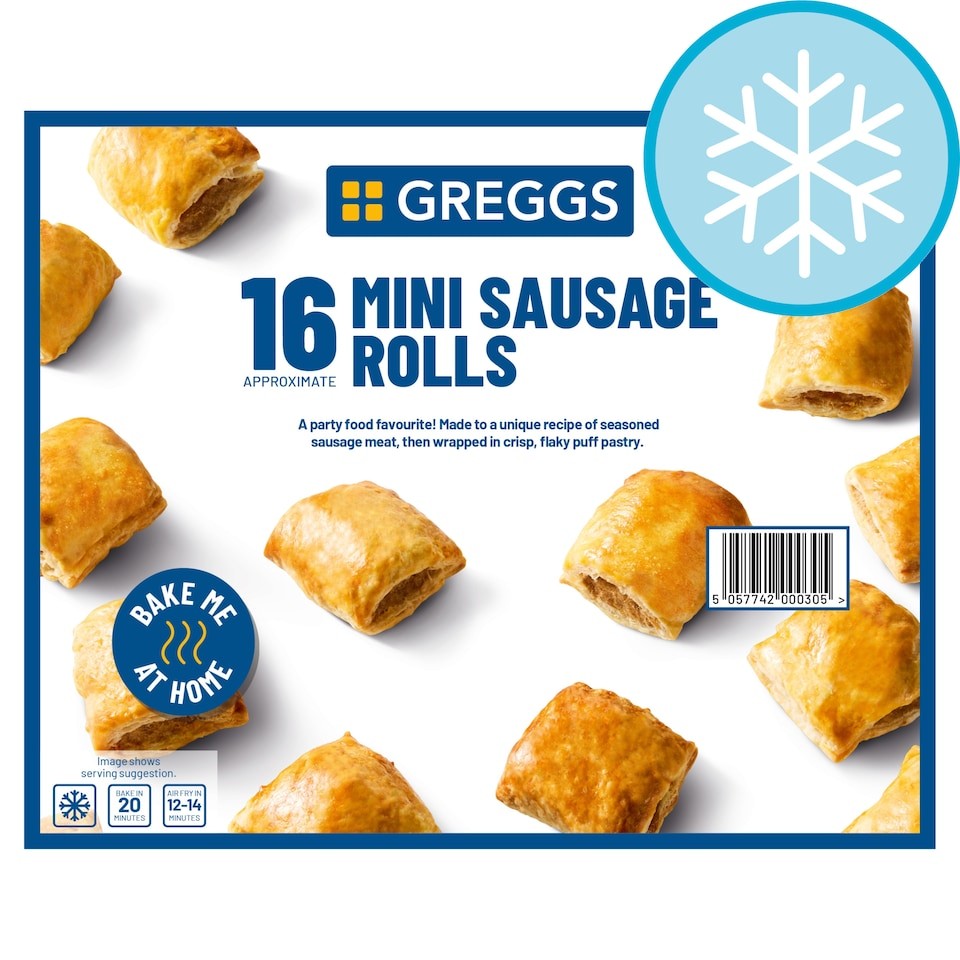 Greggs 16 Mini Sausage Rolls 433g