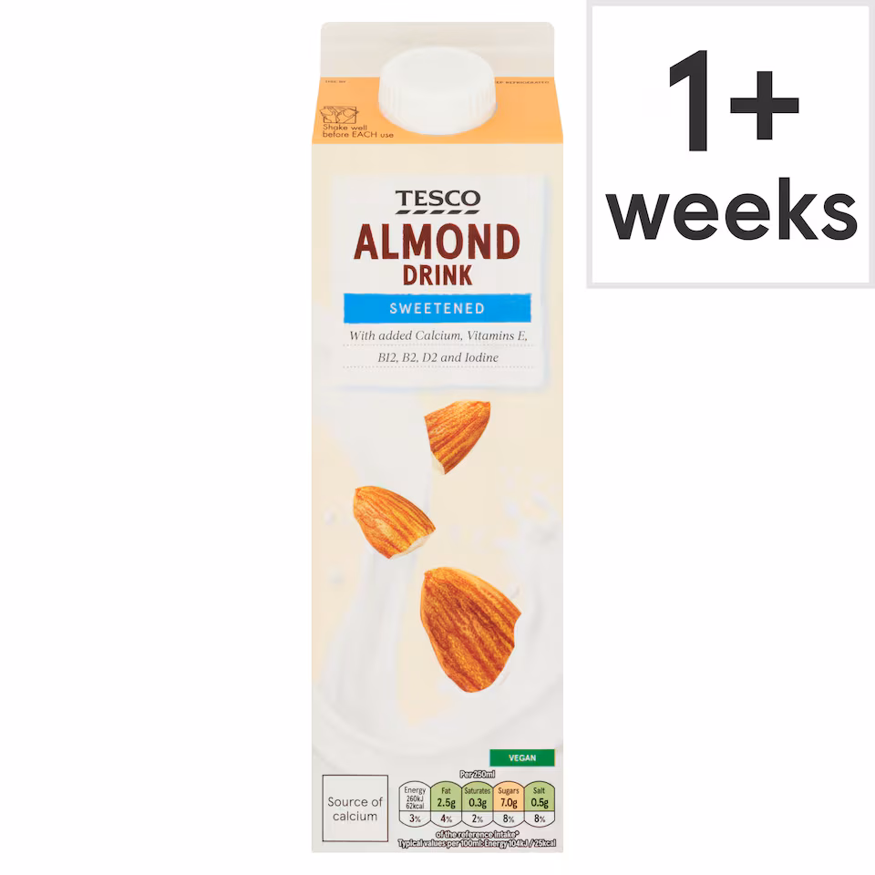 Tesco Sweetened Almond Drink 1L