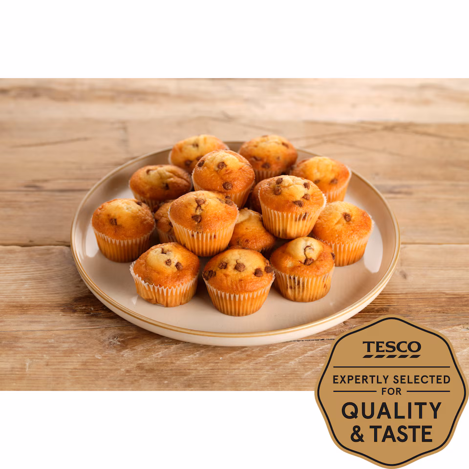 Tesco Chocolate Chip Mini Muffins 16 Pack