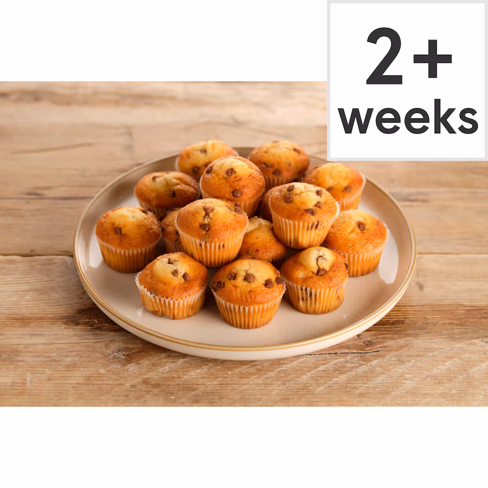 Tesco Chocolate Chip Mini Muffins 16 Pack