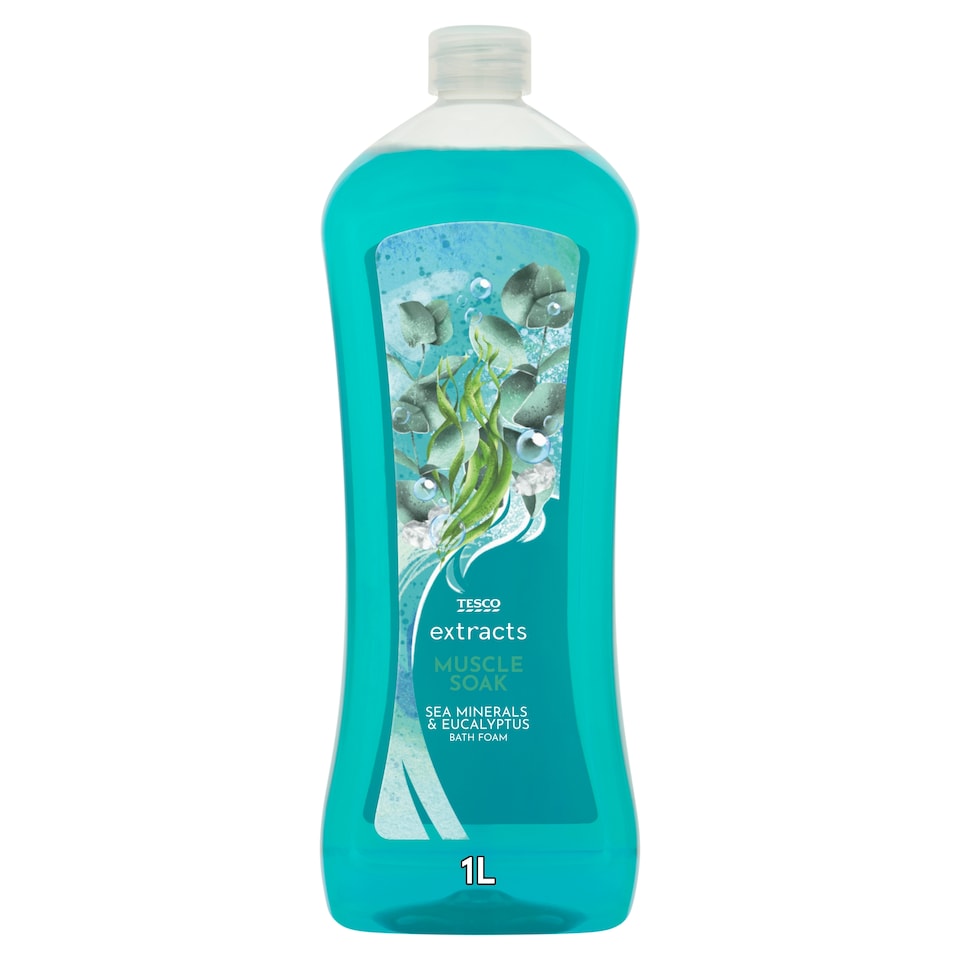 Tesco Extracts Muscle Soak Bath Foam 1 L