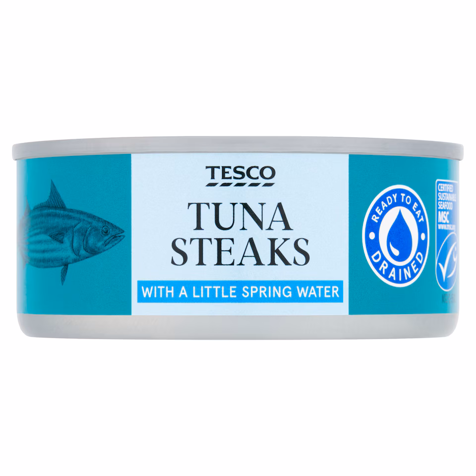 Tesco Tuna Steaks with a Little Spring Water 110g
