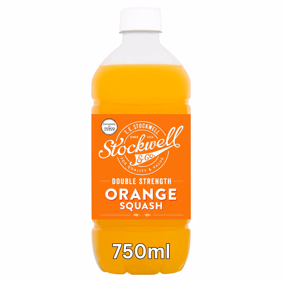 Stockwell & Co No Added Sugar Double Strength Orange Squash 750Ml