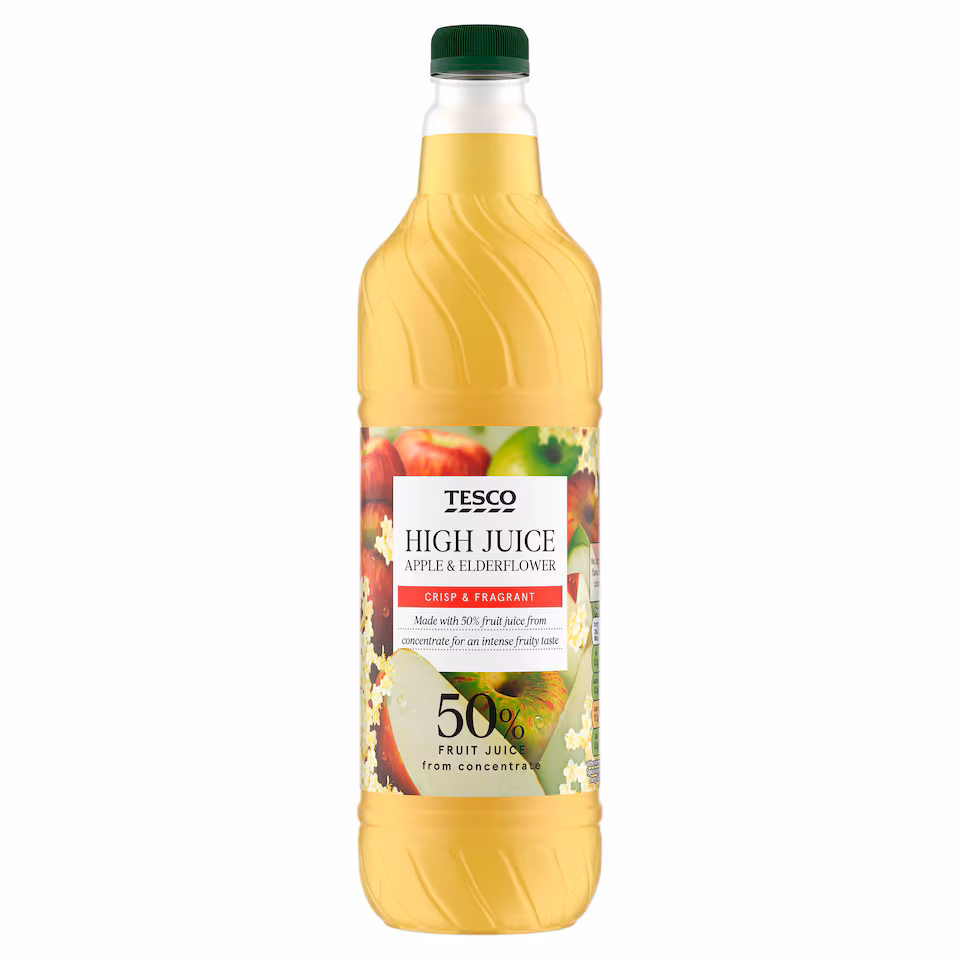 Tesco High Juice Apple & Elderflower 1L