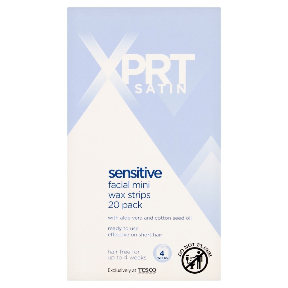 Xprt. Satin Sensitive Mini Wax Strips 20 Pack