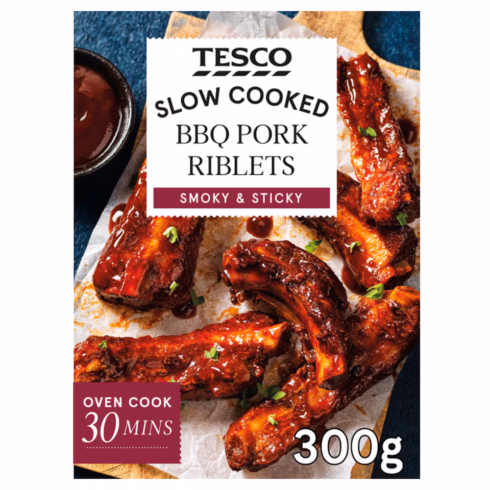 Tesco Bbq Pork Riblets 300G