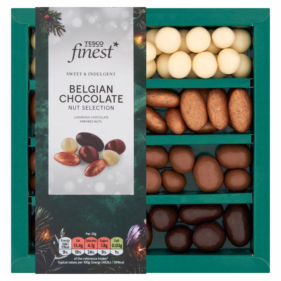 Tesco Finest Belgian Chocolate Nut Tray 285G