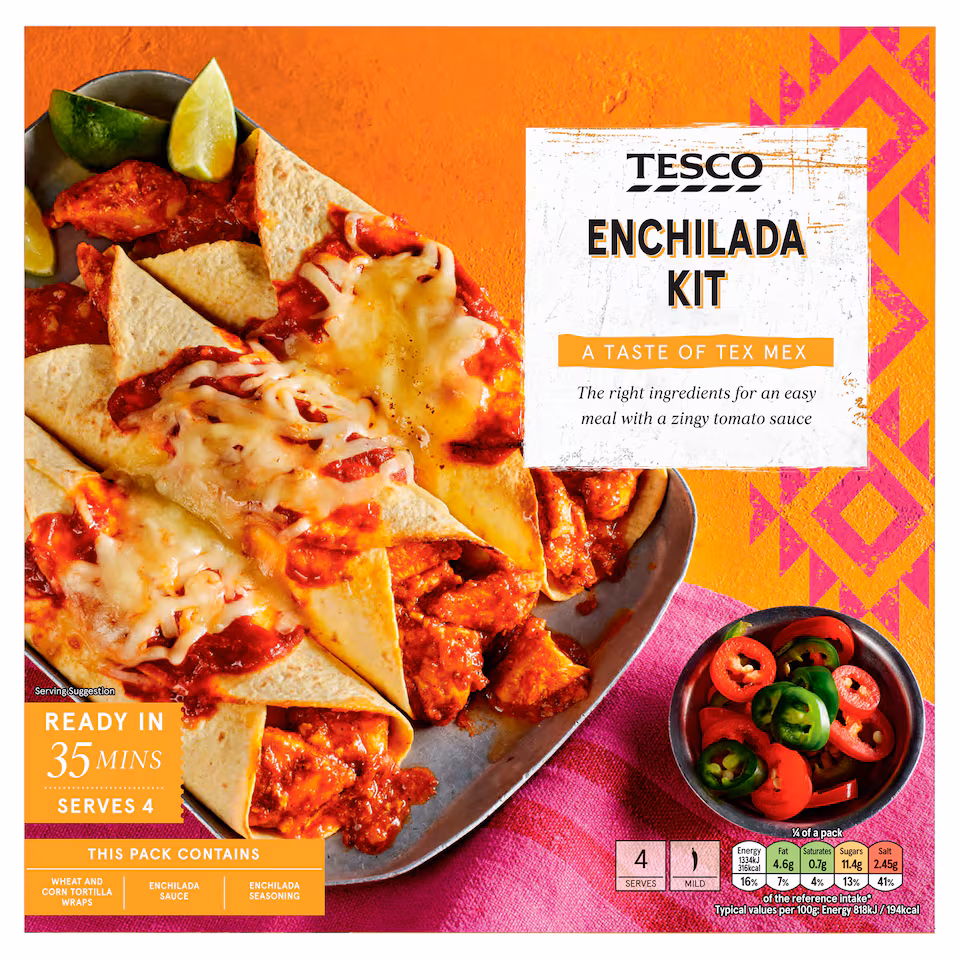 Tesco Enchilada Kit 650G