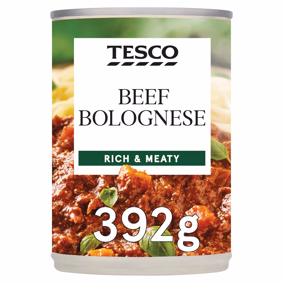 Tesco Beef Bolognese 392G