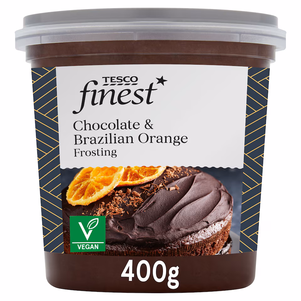 Tesco Finest Chocolate & Brazilian Orange Frosting 400G