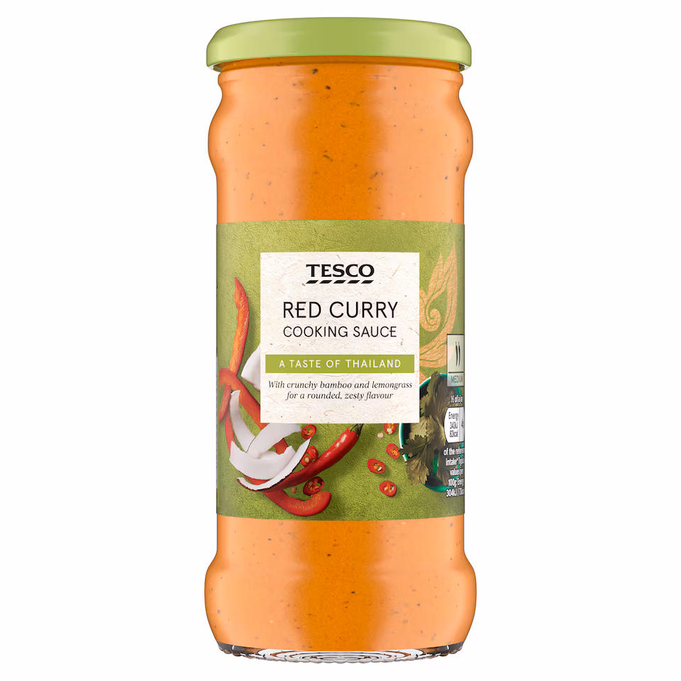 Tesco Red Thai Curry Cooking Sauce 340G