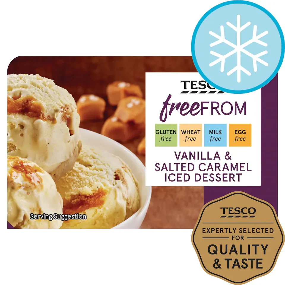 Tesco Free From Salted Caramel Iced Dessert 900Ml