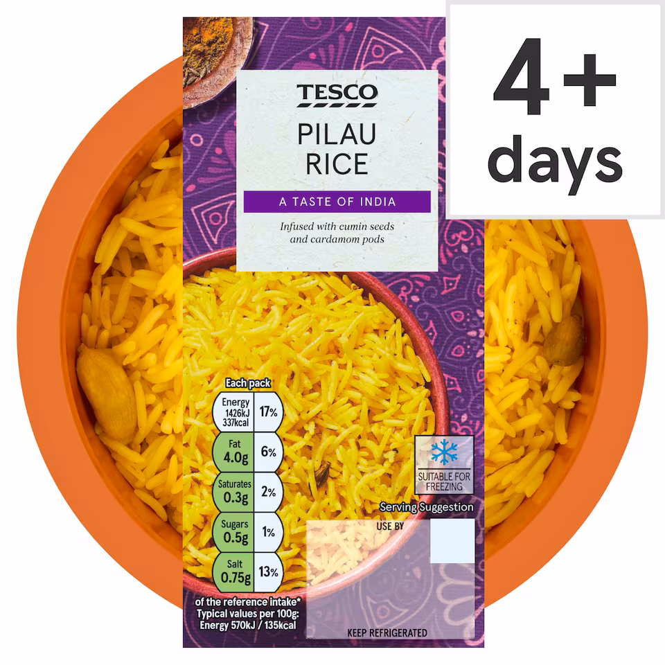 Tesco Pilau Rice 250G