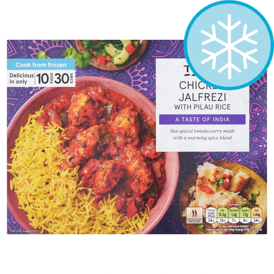 Tesco Chicken Jalfrezi With Pilau Rice 400G