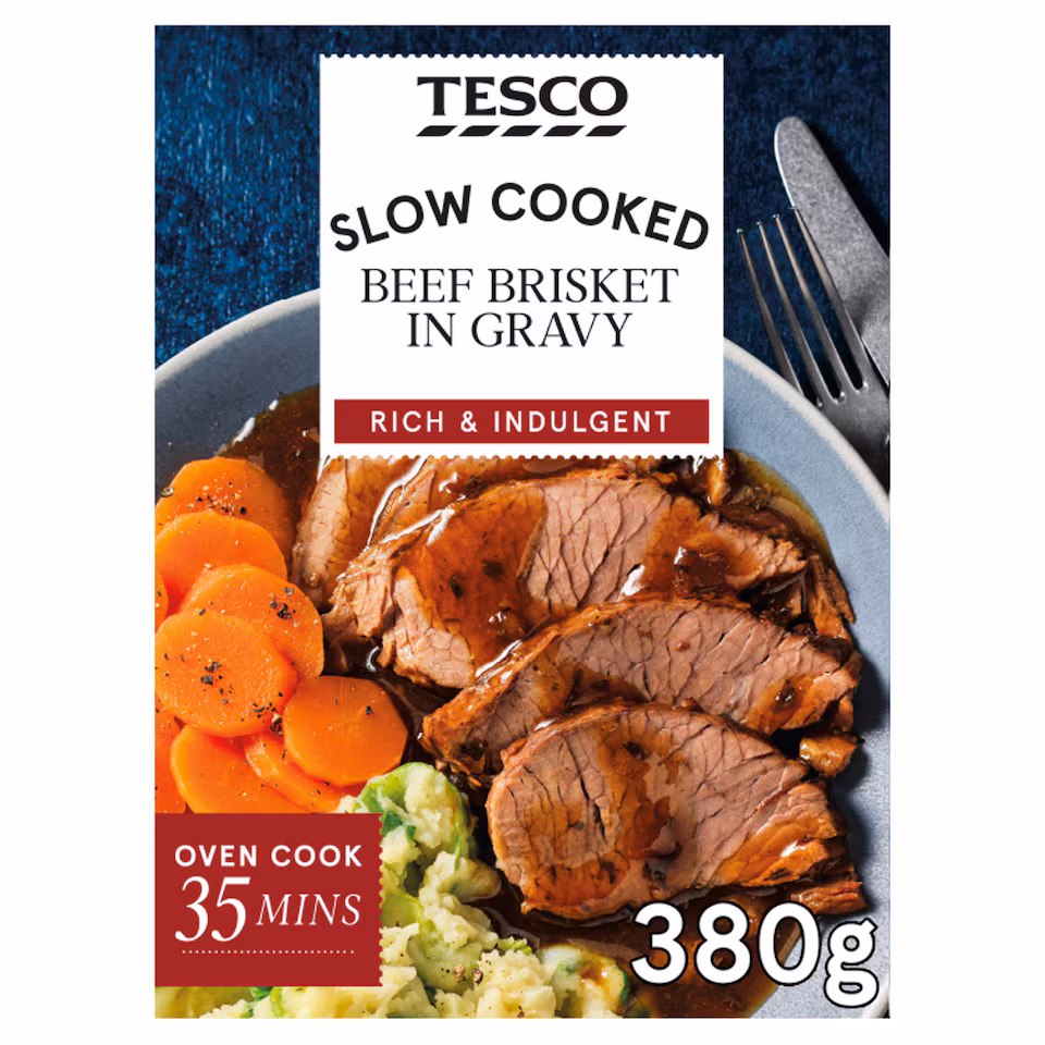 Tesco Beef Brisket In Gravy 380G