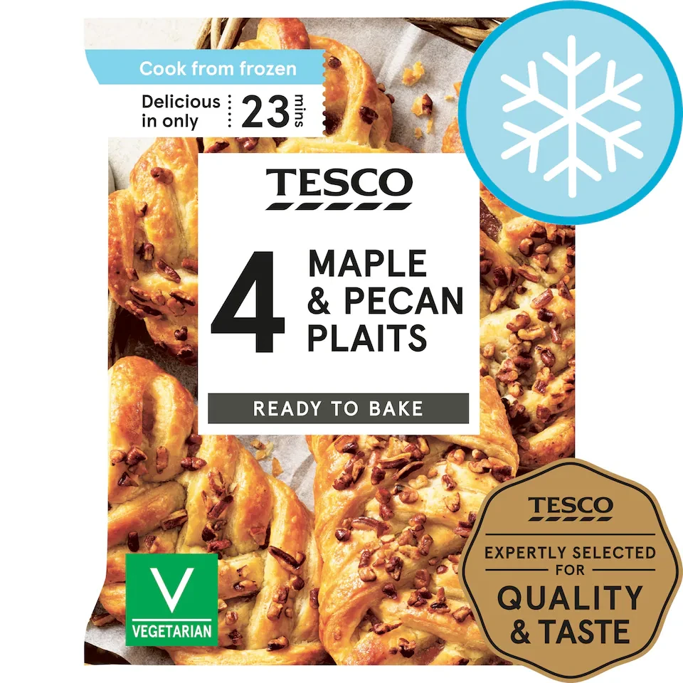 Tesco 4 Maple & Pecan Plaits 350G