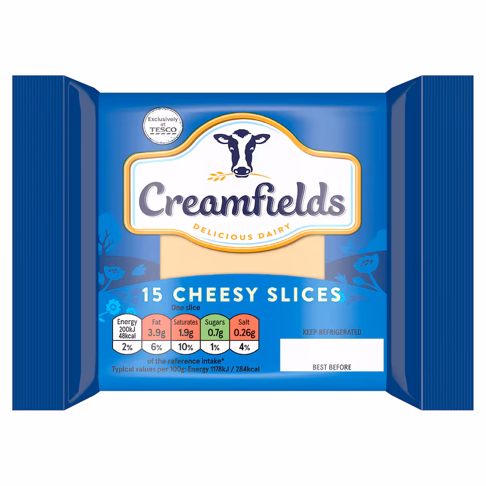 Creamfields Cheese Slices 15 Pack 255g