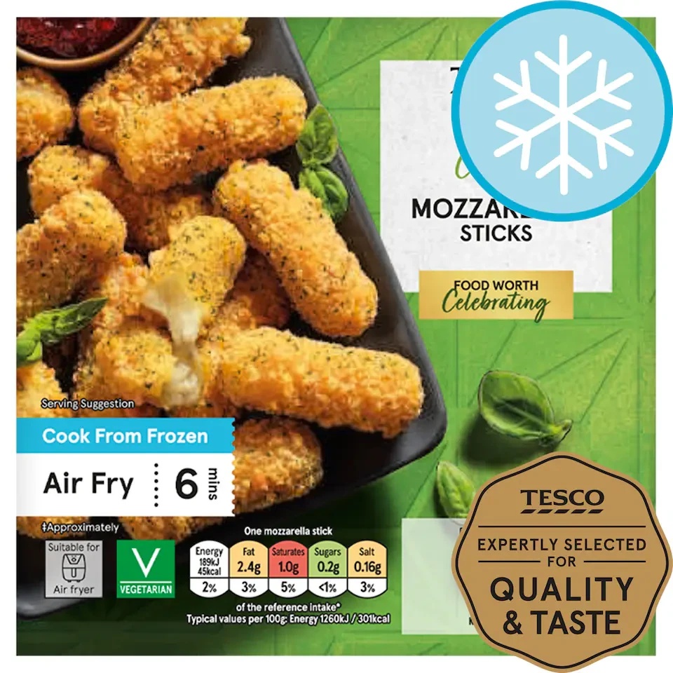 Tesco Mozzarella Sticks 12 Pack 180g