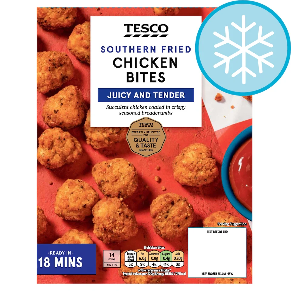 Tesco Southern Fried Chicken Bites 500G