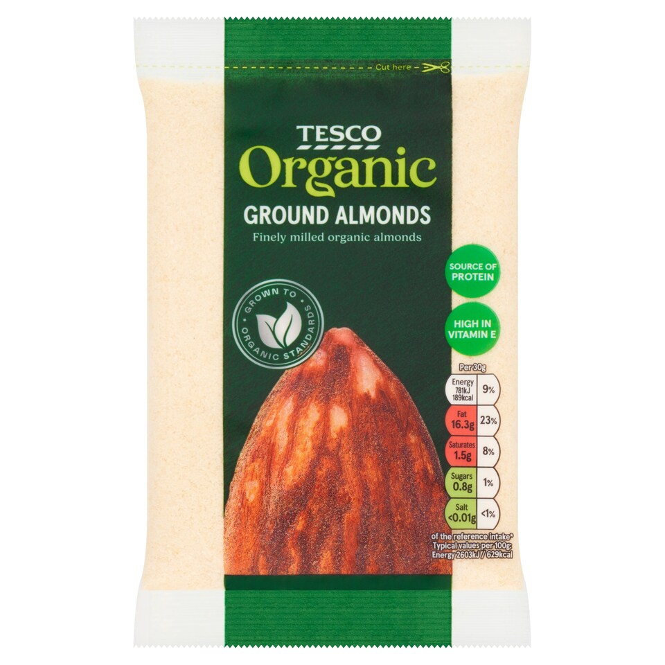 Tesco Organic Ground Almonds 100G
