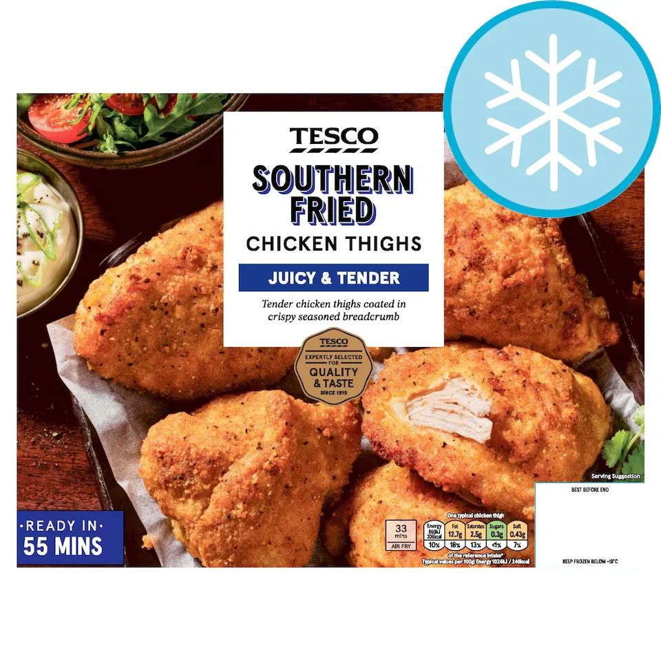 Tesco Southern Fried Chicken Thighs 700G