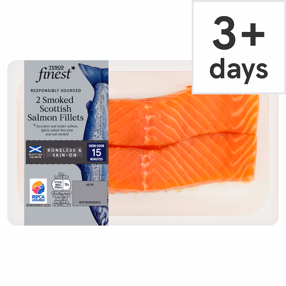 Tesco Finest Smoked Scottish Salmon Fillets 240g