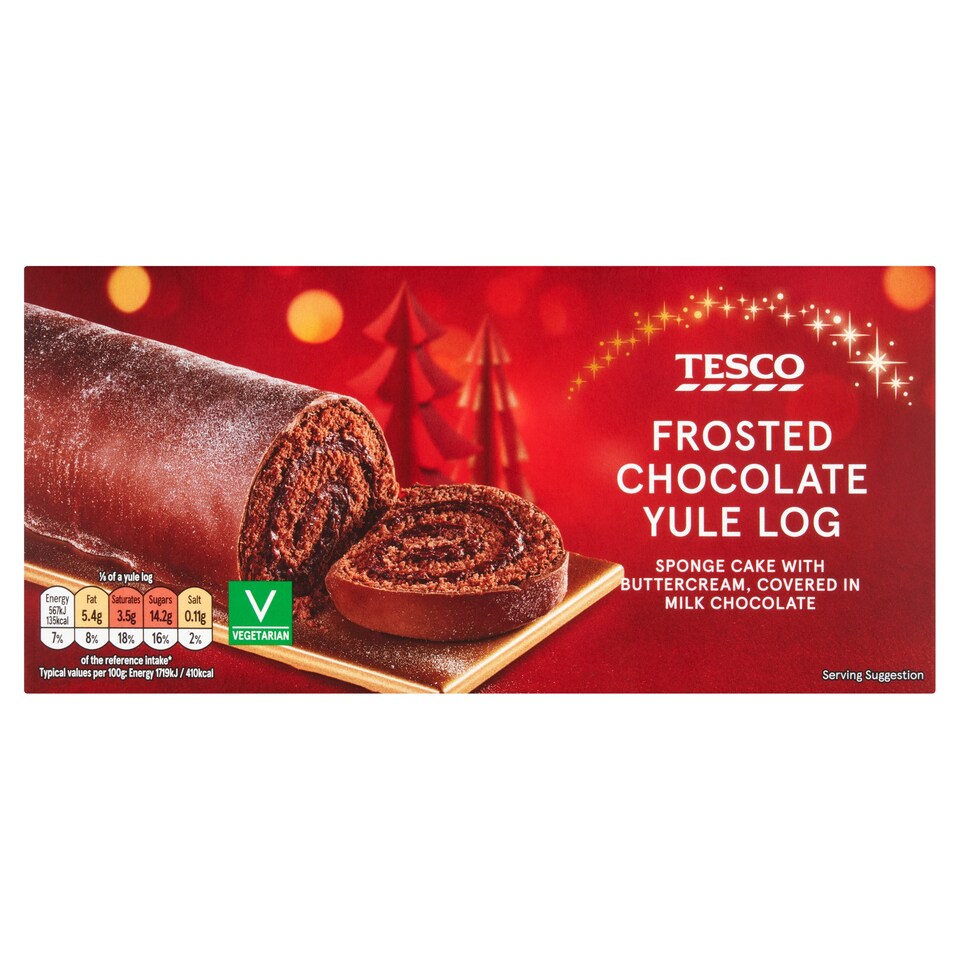 Tesco Chocolate Yule Log 260G