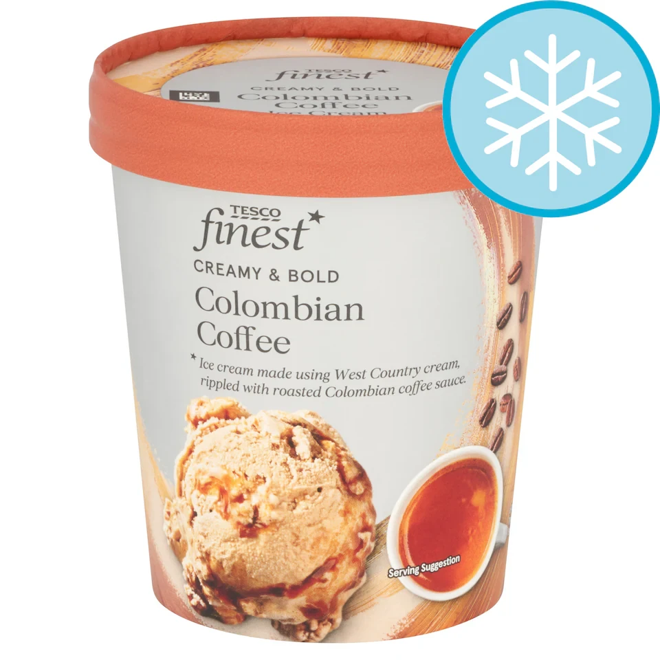 Tesco Finest Colombian Coffee Ice Cream 480Ml