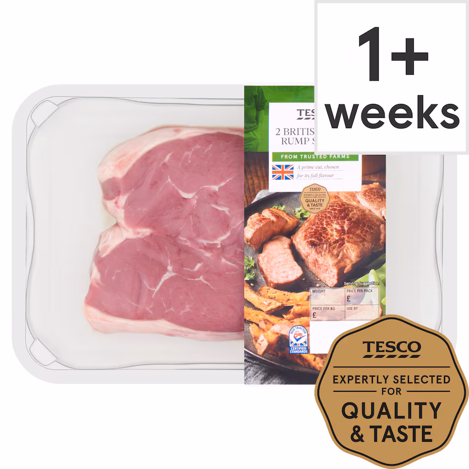 Tesco 2 Lamb Rump Steaks 300G