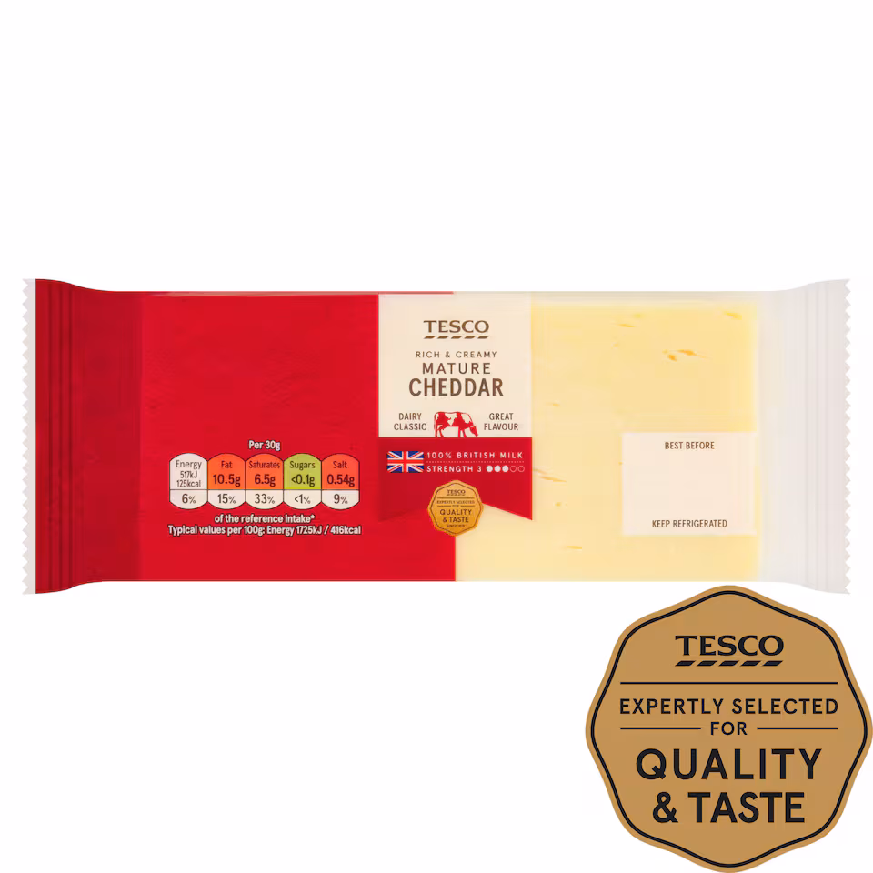 Tesco Mature Cheddar 400G