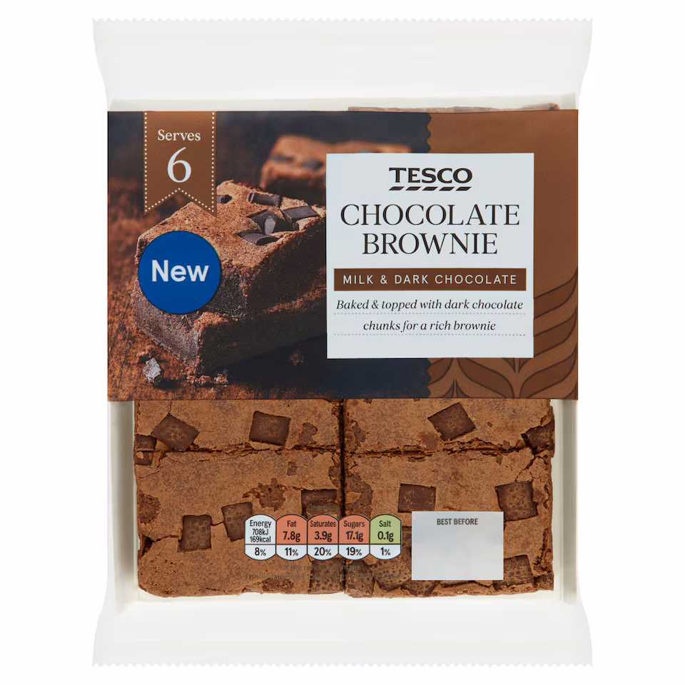 Tesco Chocolate Brownie Slices 240g